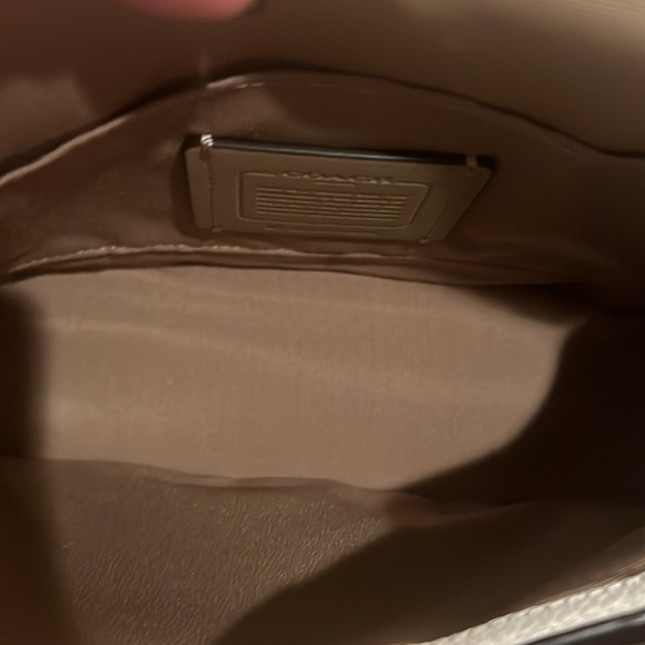 COACH Horse & Carriage Saddle Crossbody Bag Chalk/Vanilla Cream - Picture 14 of 16